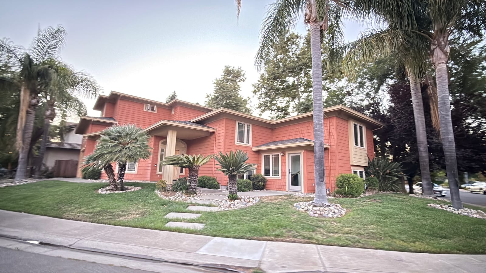 A two-story home in the Willowcreek neighborhood, South Davis CA